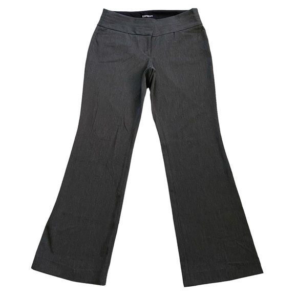 Express EDITOR Bootcut Low Rise Business Casual Career Pants Womens Size 4R Gray - Picture 13 of 13